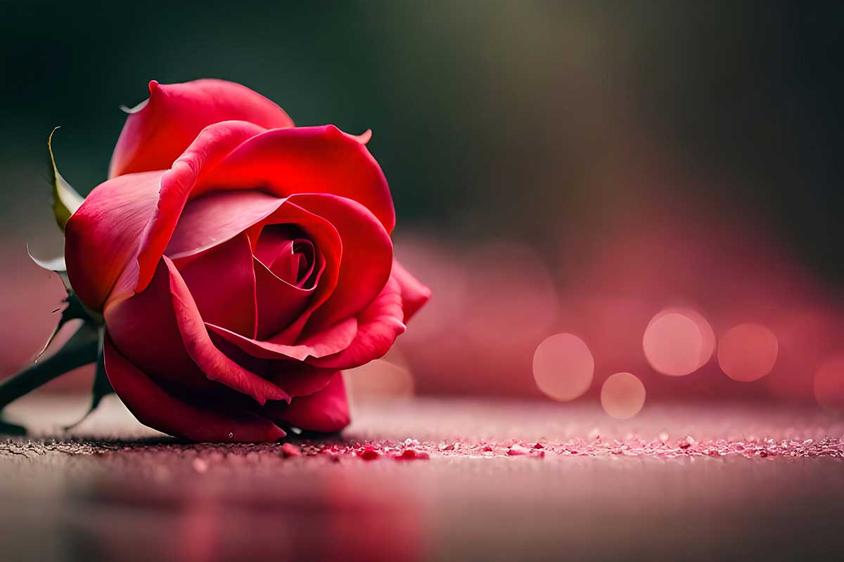 Rosa rossa.