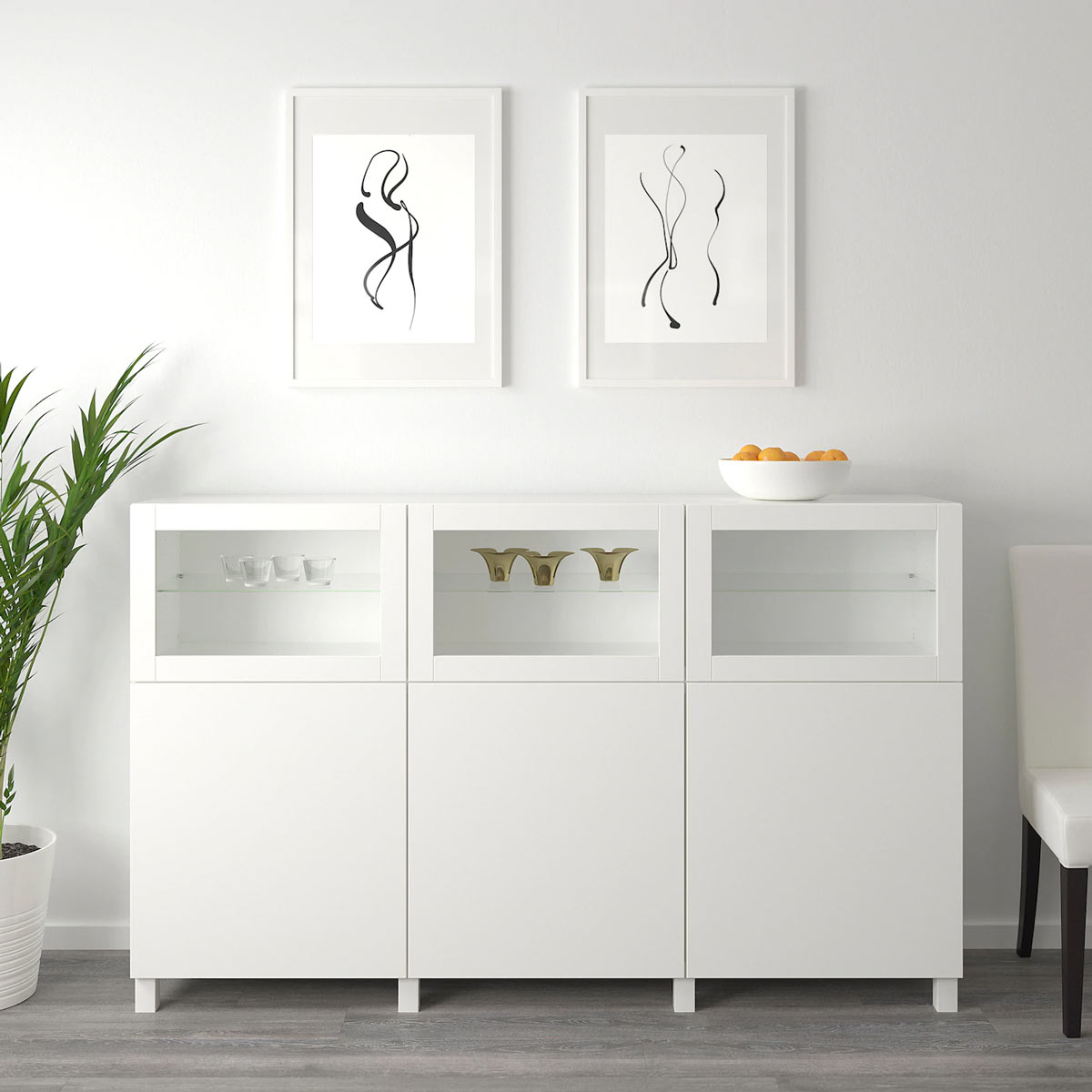 credenza Ikea bianca modello BESTÅ