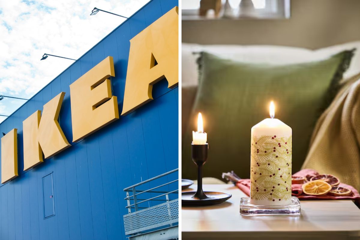 Ikea candele e portacandele natalizie