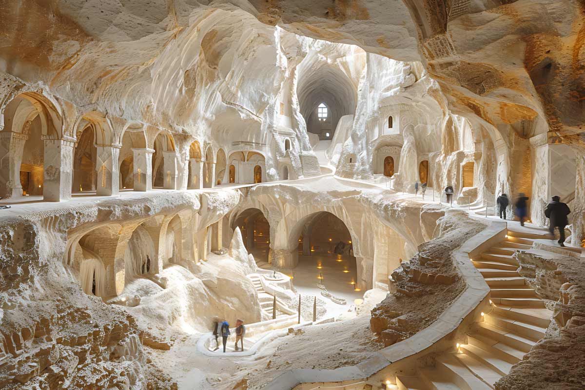 città sotterranea di Derinkuyu, Turchia