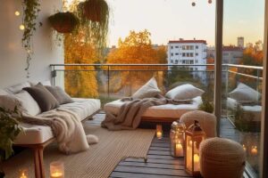 arredo autunnale per il balcone