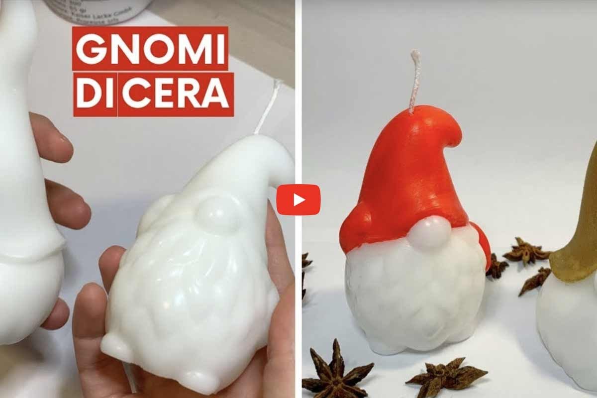 come creare candele a forma di gnomo per natale