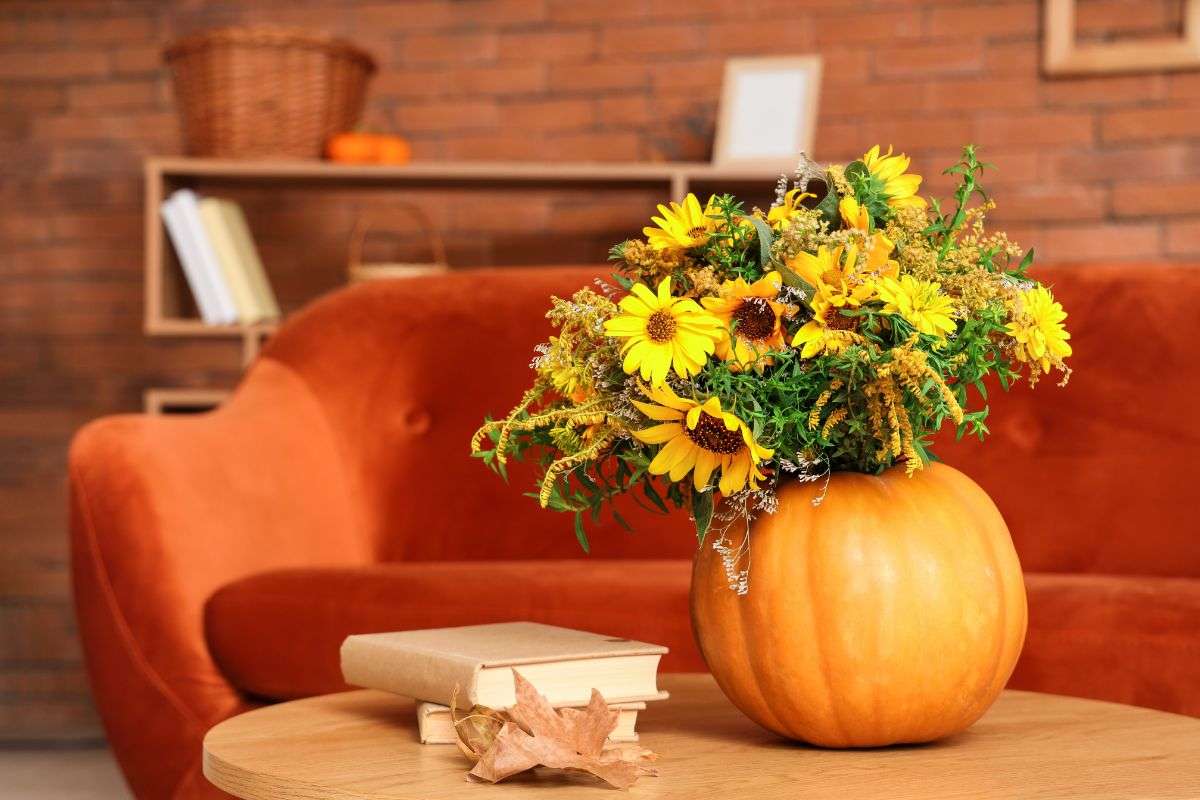 decorazioni autunnali per la casa con le zucche