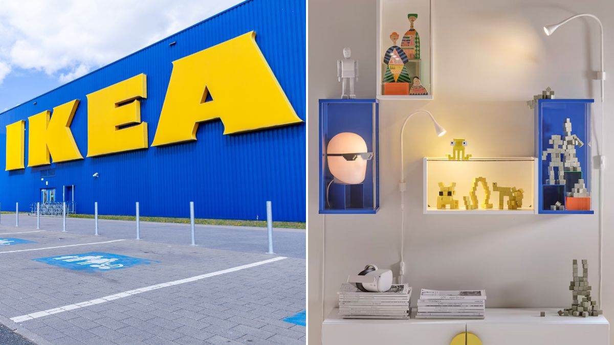 scopri la nuova vetrina da parete BRÄNNBOLL di Ikea