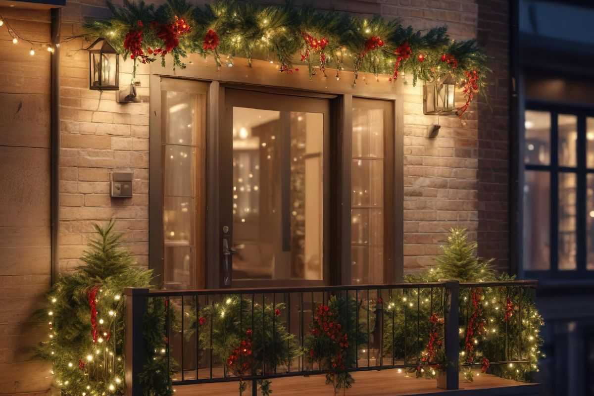 come decorare il balcone a natale