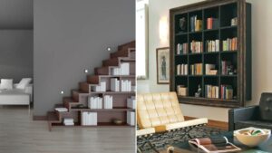 crea librerie con stile nel tuo soggiorno