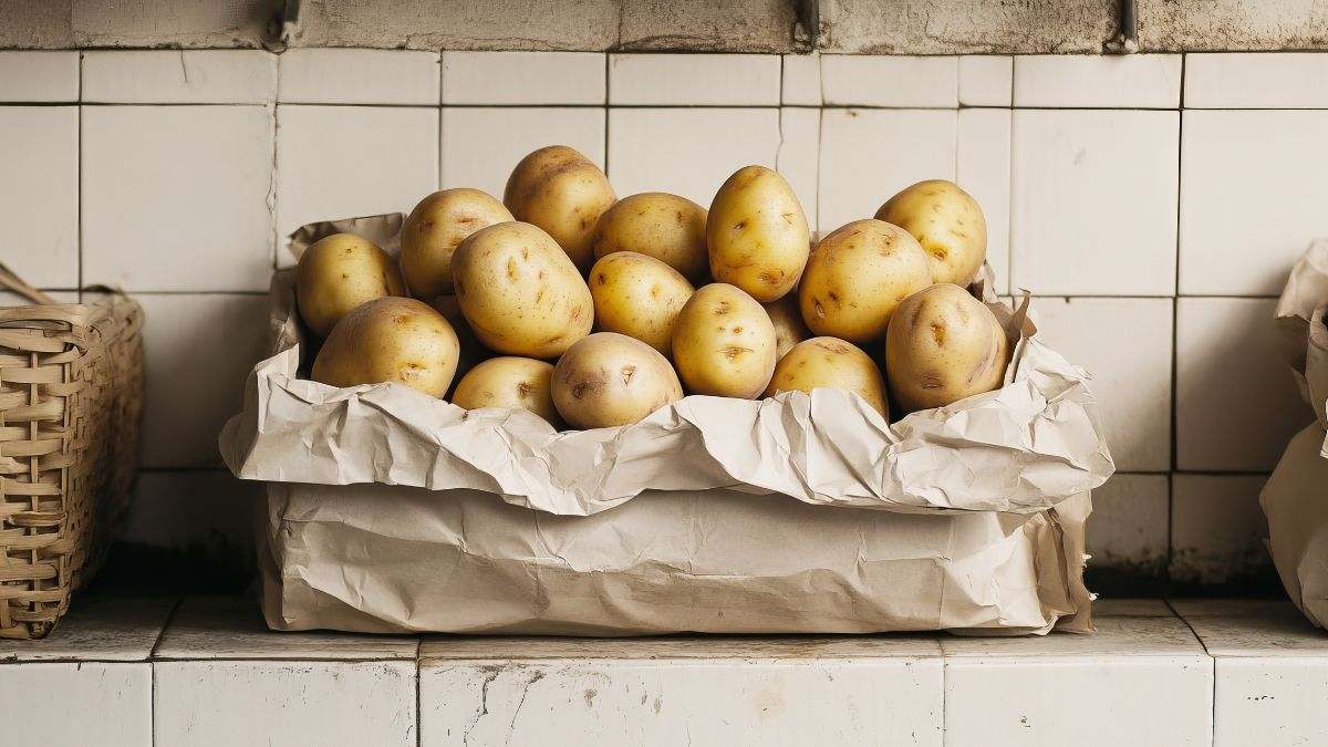 perché conservare le patate tenendo conto di luce e temperaturaa