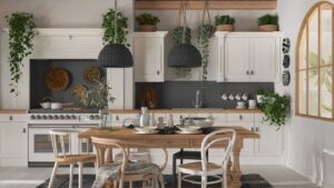 come arredare cucina in stile boho chic