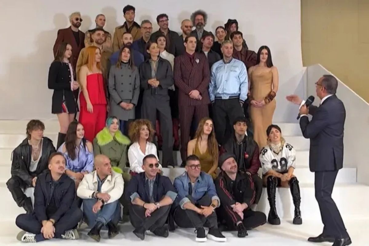 La foto di gruppo di Sanremo