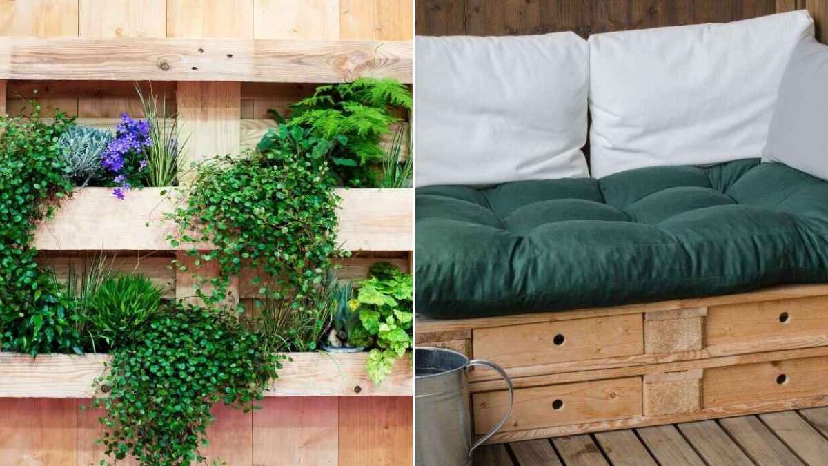 come decorare il balcone con il pallet