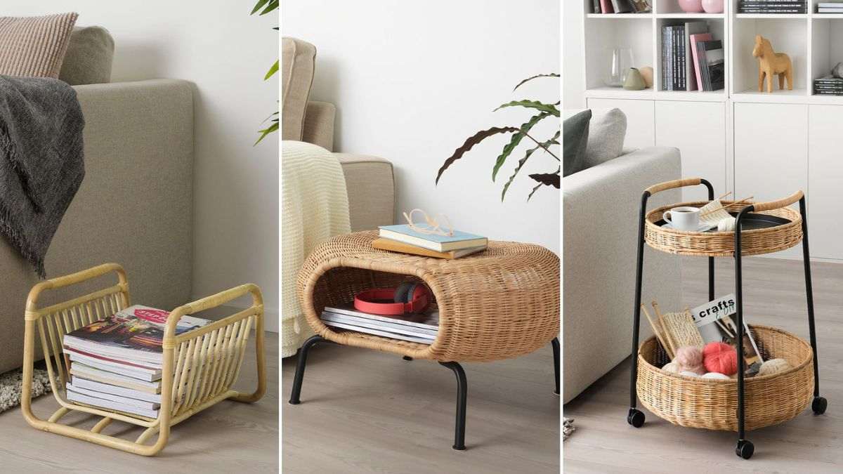 scopri i tavolini rattan di Ikea